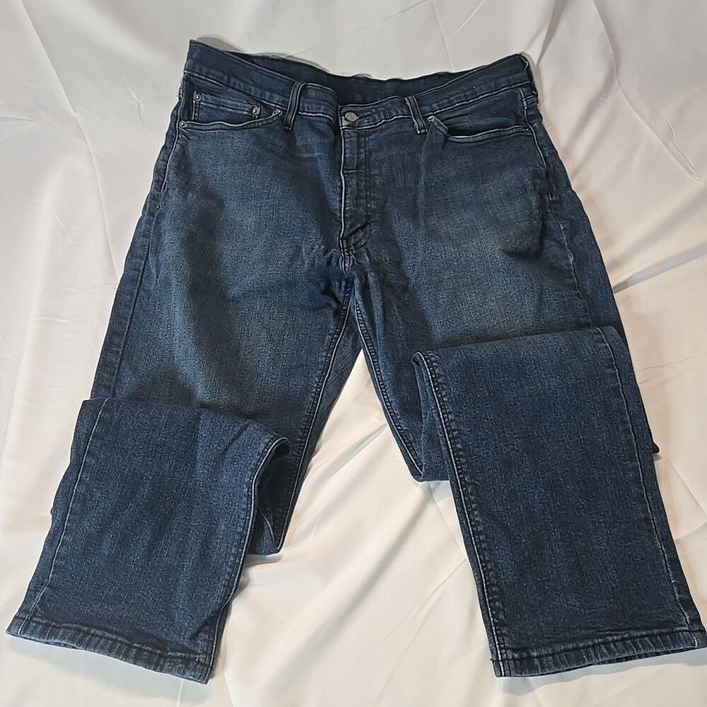 Mens Levis 541 Athletic Taper Stretch Jeans 40x32 Blue Grunge Hipster Streetwear